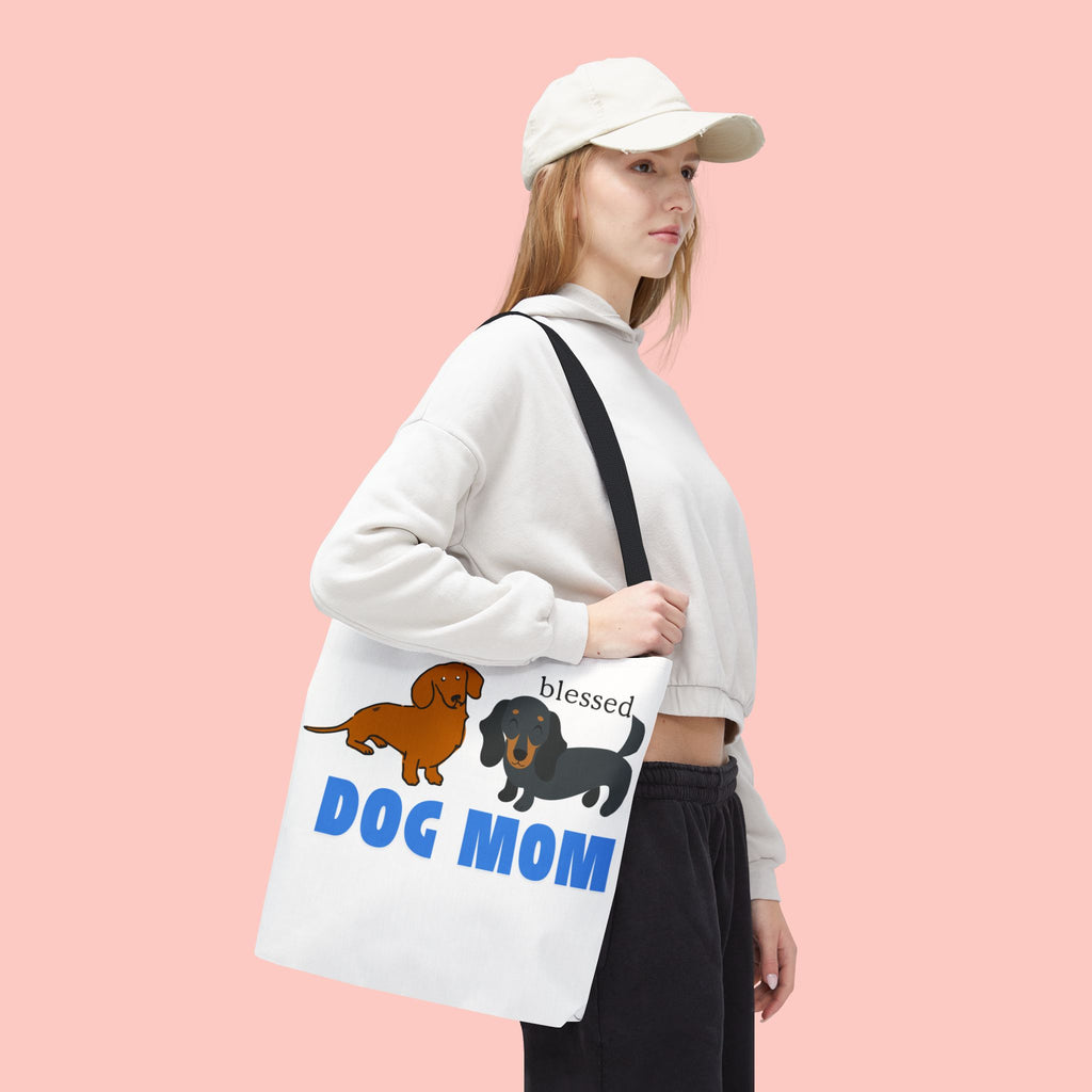Dog Mom Tote Bag — Blessed Dachshund Design
