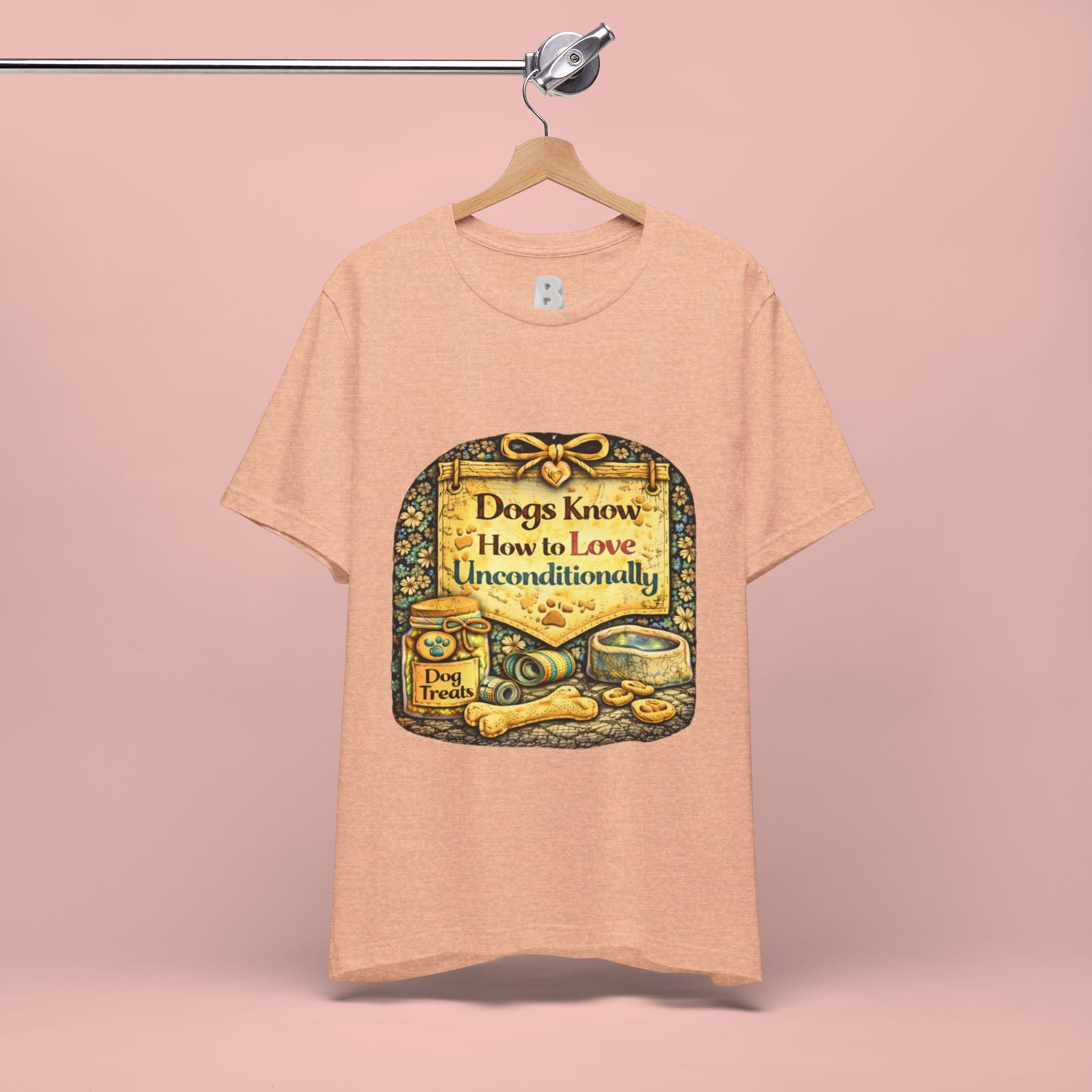 Dog Lovers T‑Shirt – "Dogs Know How to Love Unconditionally" Vintage Design