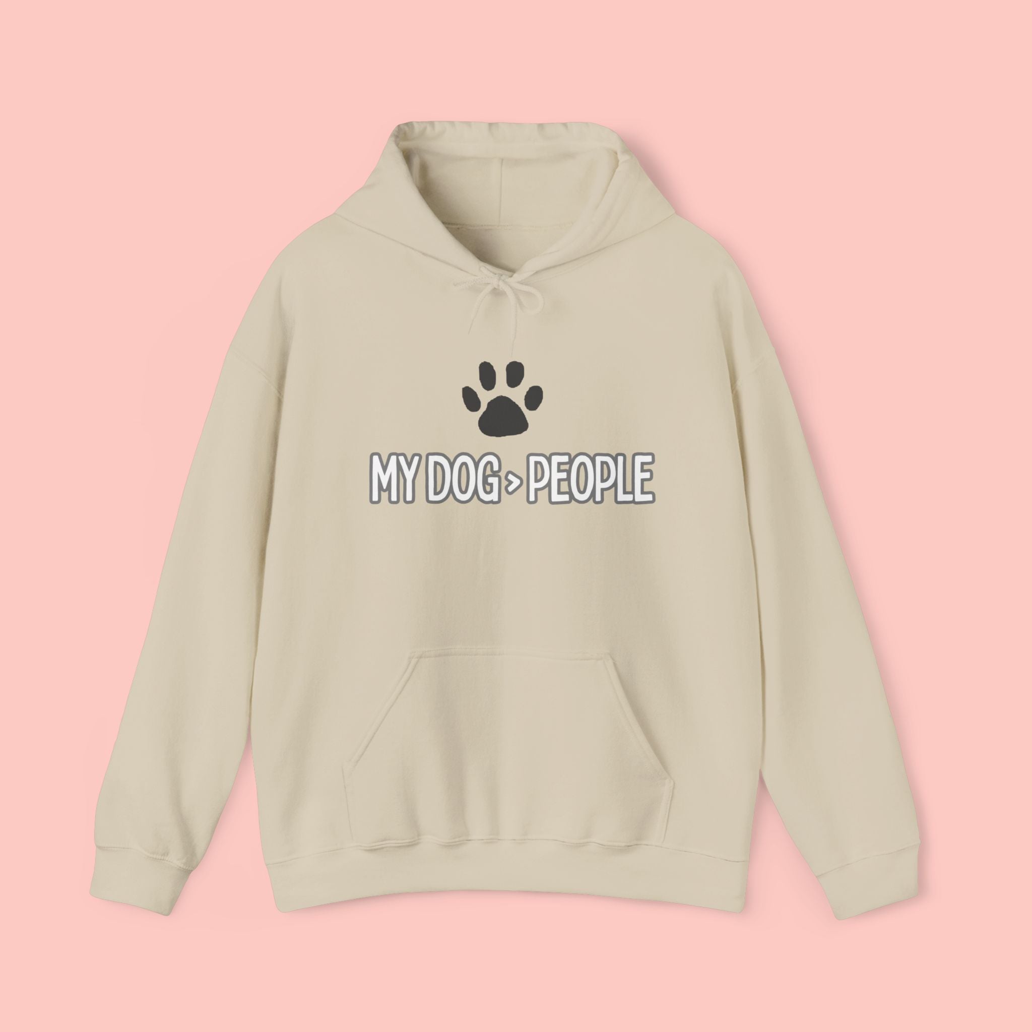 My Dog People Hoodie — Paw Print Graphic Dog Lover Sweatshirt