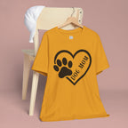 Dog Mom Heart Paw T-Shirt