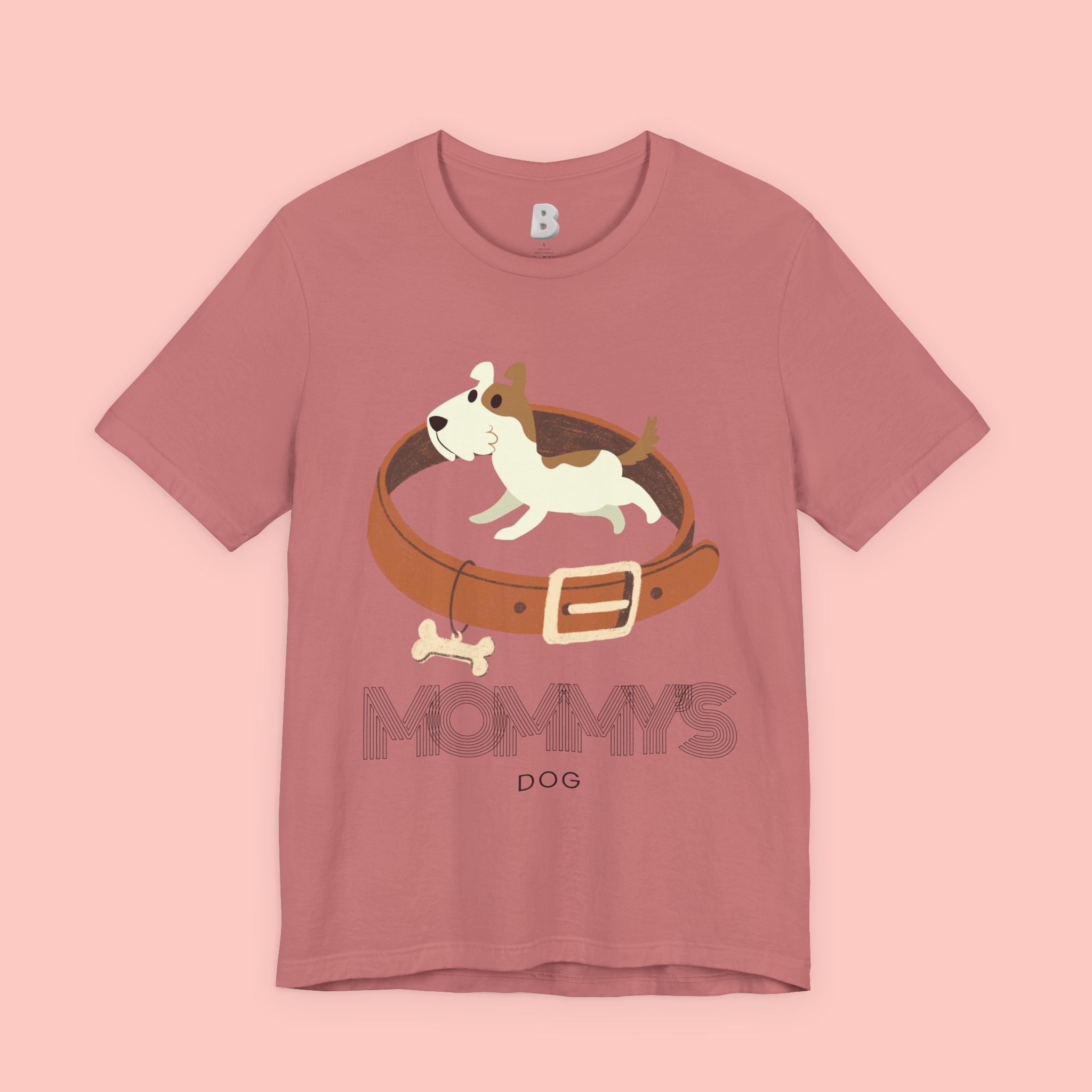 Mommy's Dog T-Shirt – Cute Puppy & Collar Graphic Tee for Dog Moms
