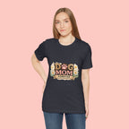 Dog Mom Forever T‑Shirt — Floral Paw Print Tee for Pet Lovers