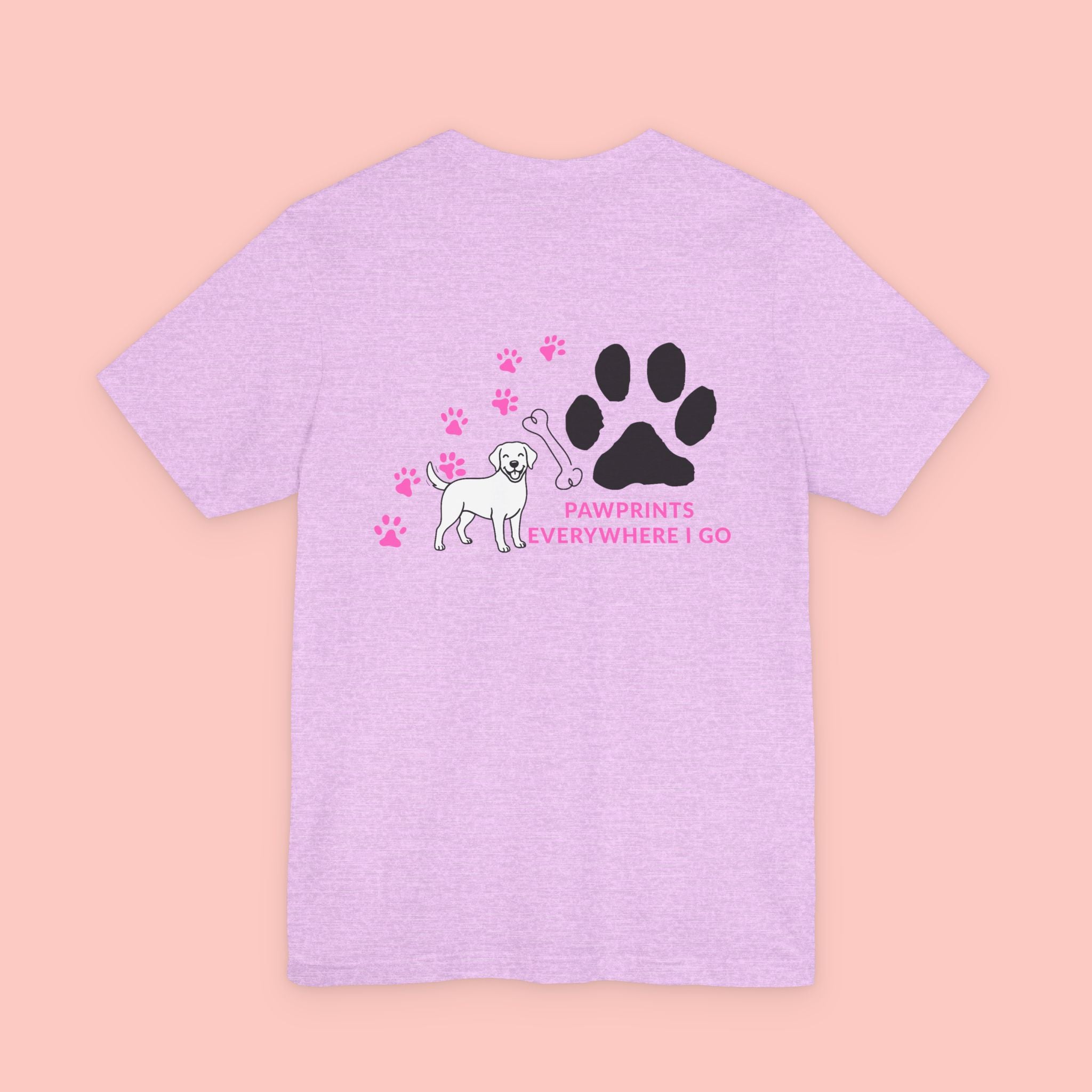 Pawprints Everywhere Tee — Dog Lover Short Sleeve Shirt