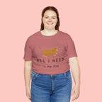 All I Need Is My Dog T‑Shirt — Cute Dachshund Graphic Tee
