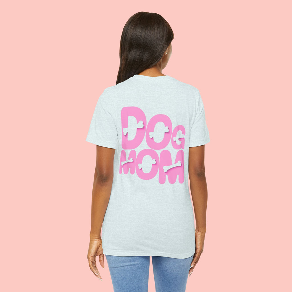 Dog Mom T-Shirt — Retro Pink Graphic Tee for Pet Lovers