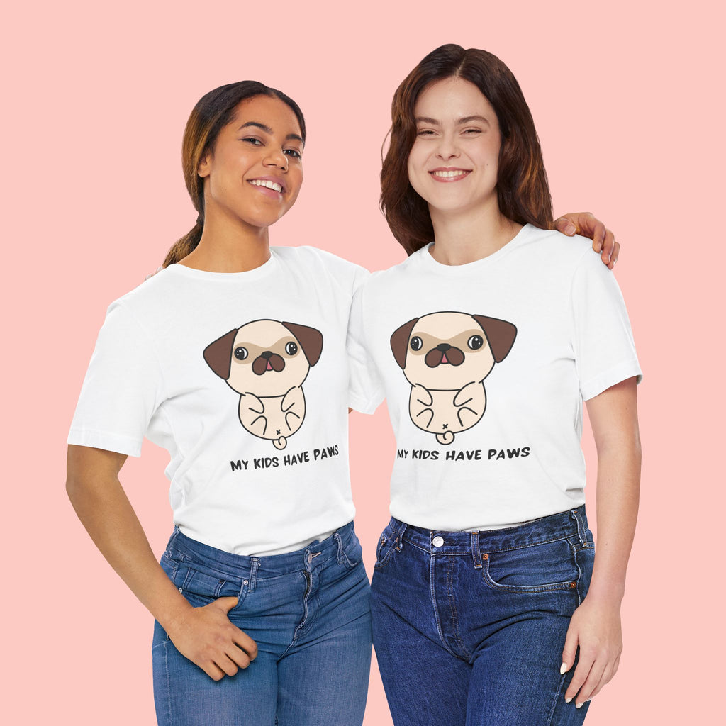 Pug 'My Kids Have Paws' T-Shirt