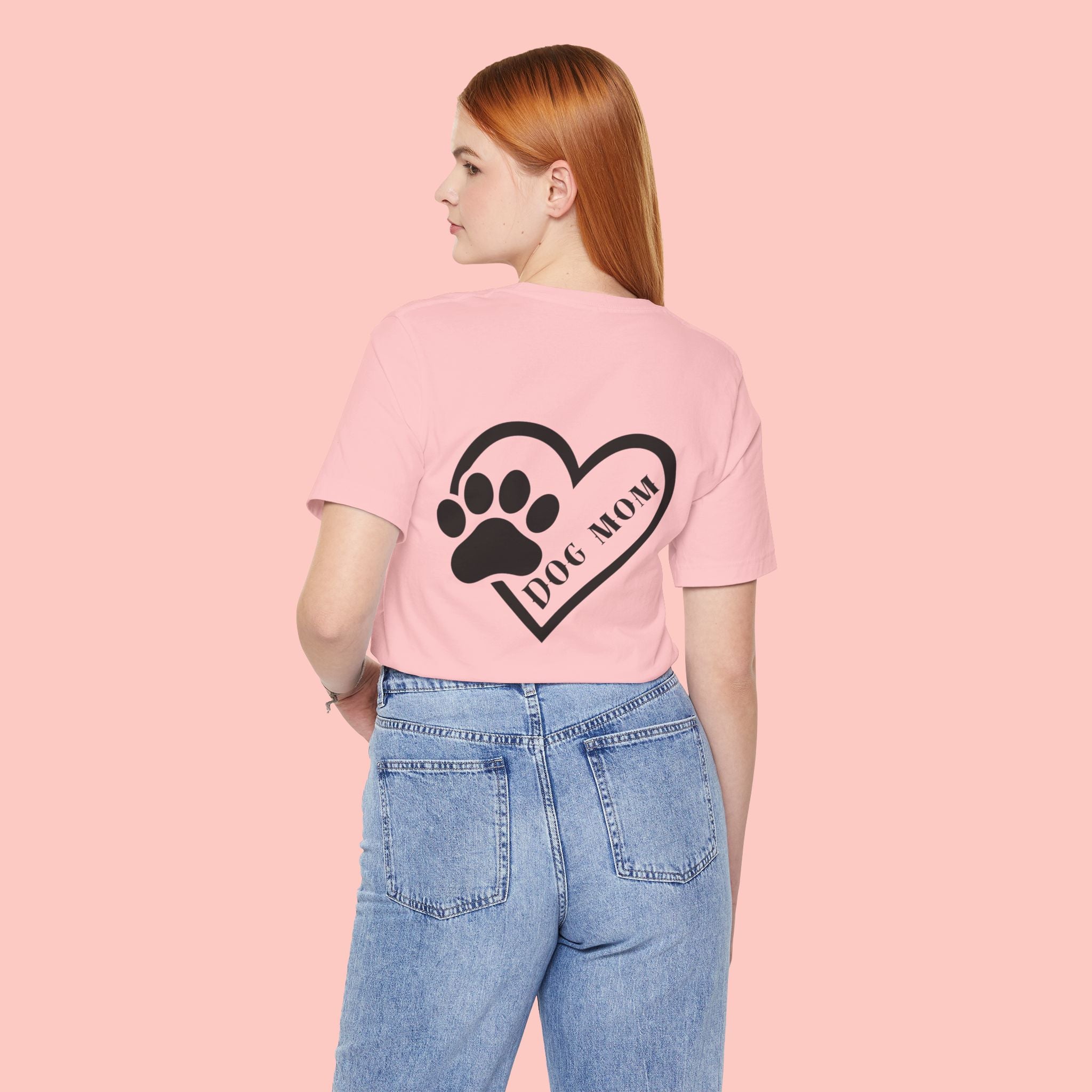 Dog Mom Heart Paw T-Shirt – Cute Pet Lover Tee