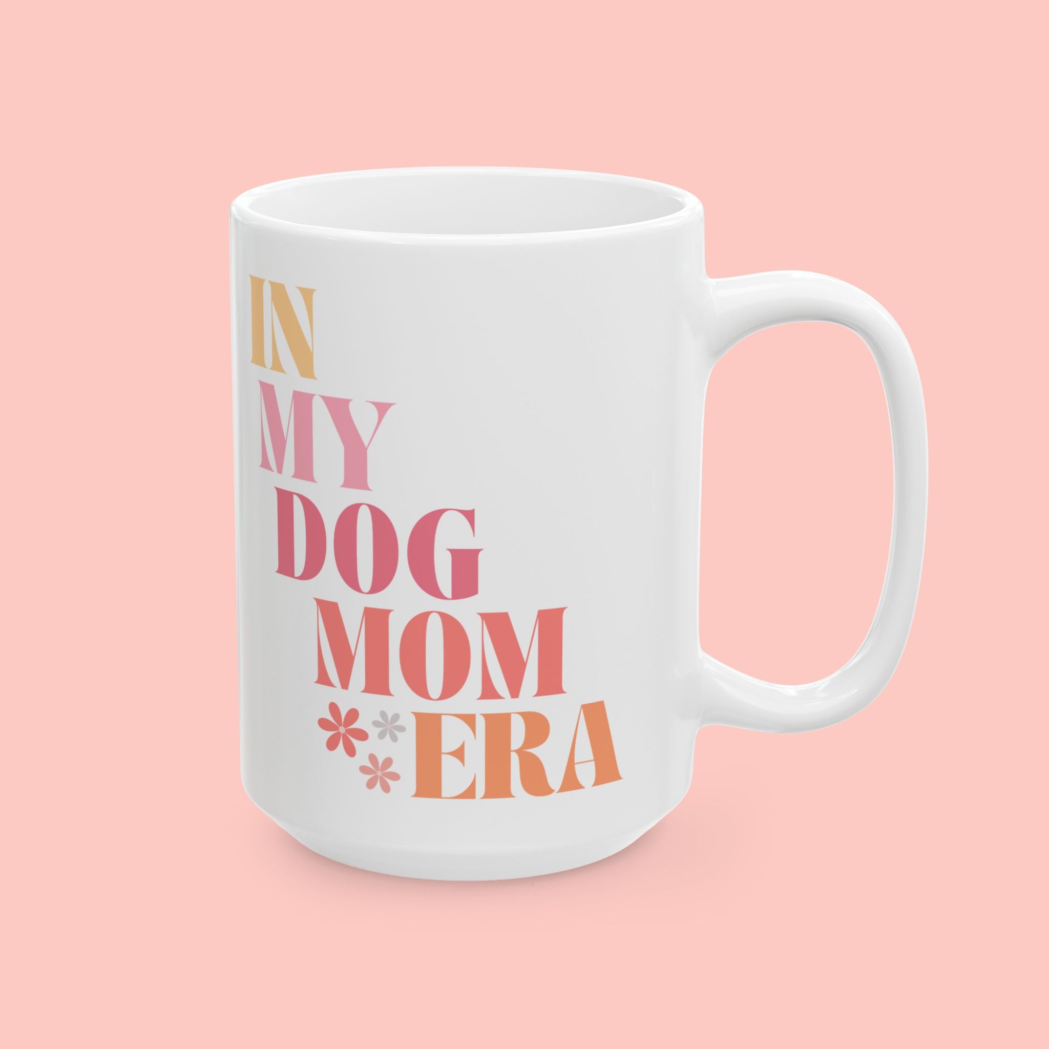 Inspirational Ceramic Mug – "In My Domain" Colorful Typography (11oz & 15oz)
