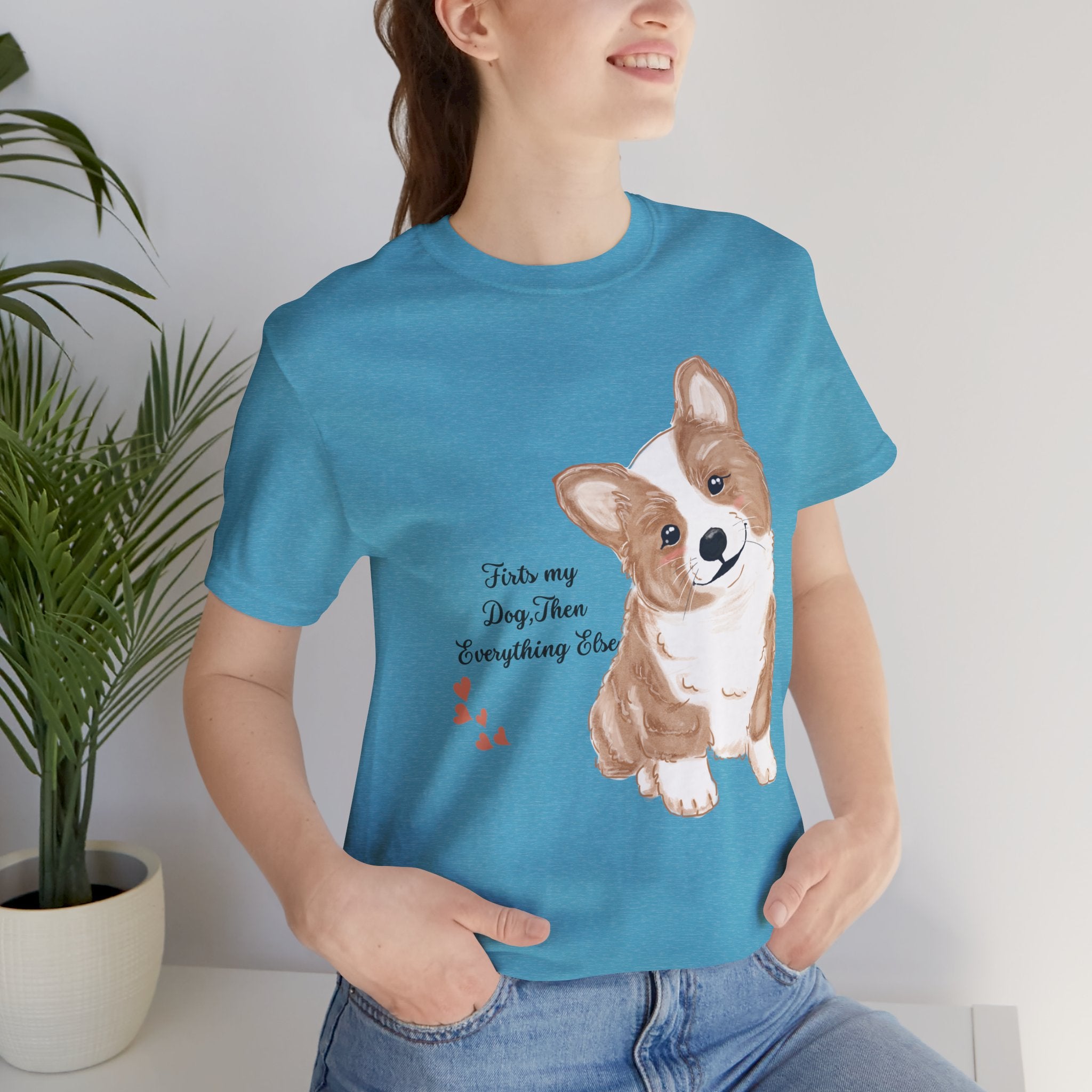 Corgi Love T-Shirt — "This my dog, then everything else" Cute Pet Tee