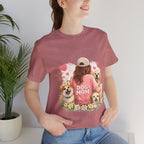 Dog Mom T-Shirt - Cute Woman with Dogs Graphic Tee