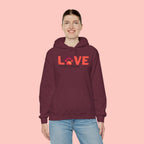 Dog Lover Hoodie — "LOVE (paw) My Dog > People" Graphic Sweatshirt