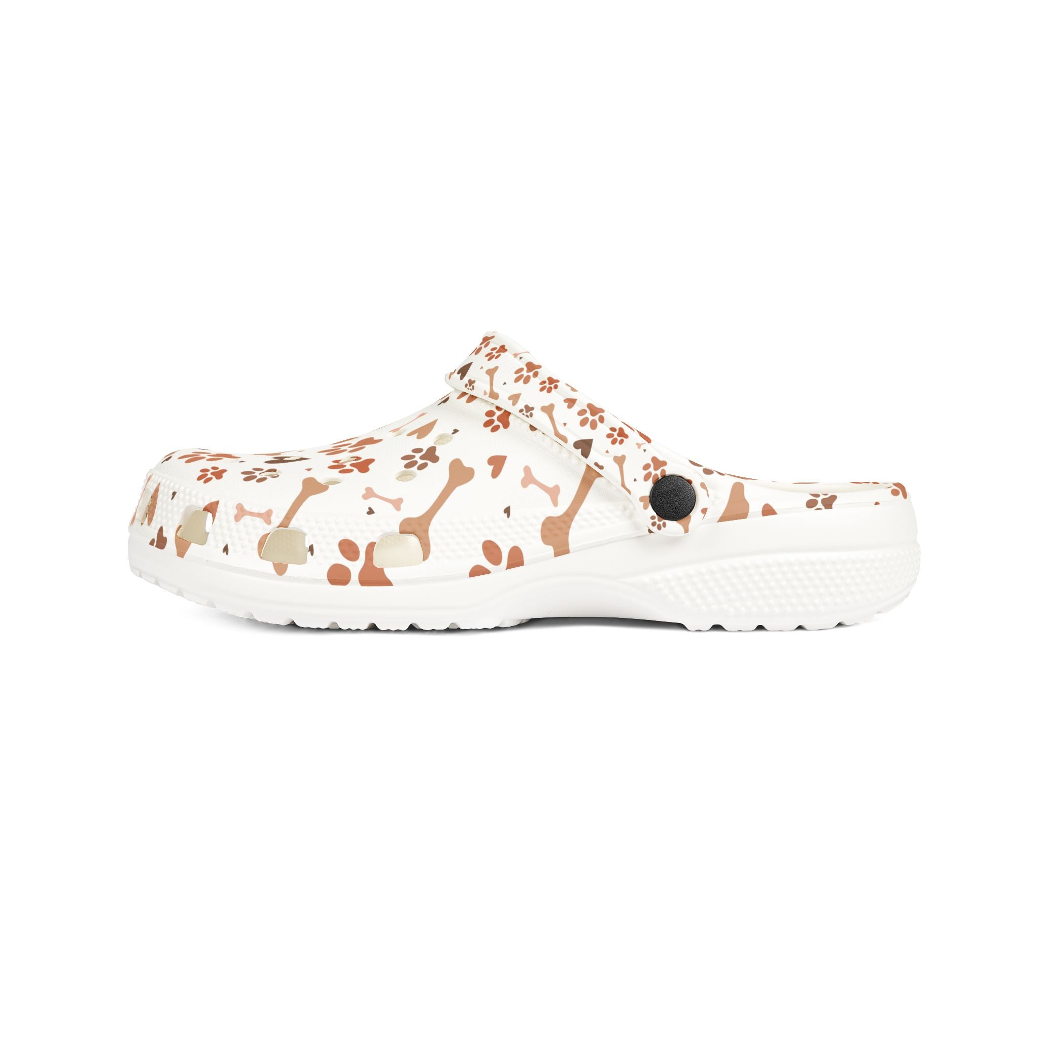 Paw Print EVA Foam Clogs — Cute Dog Bone & Paw Slip-On Shoes