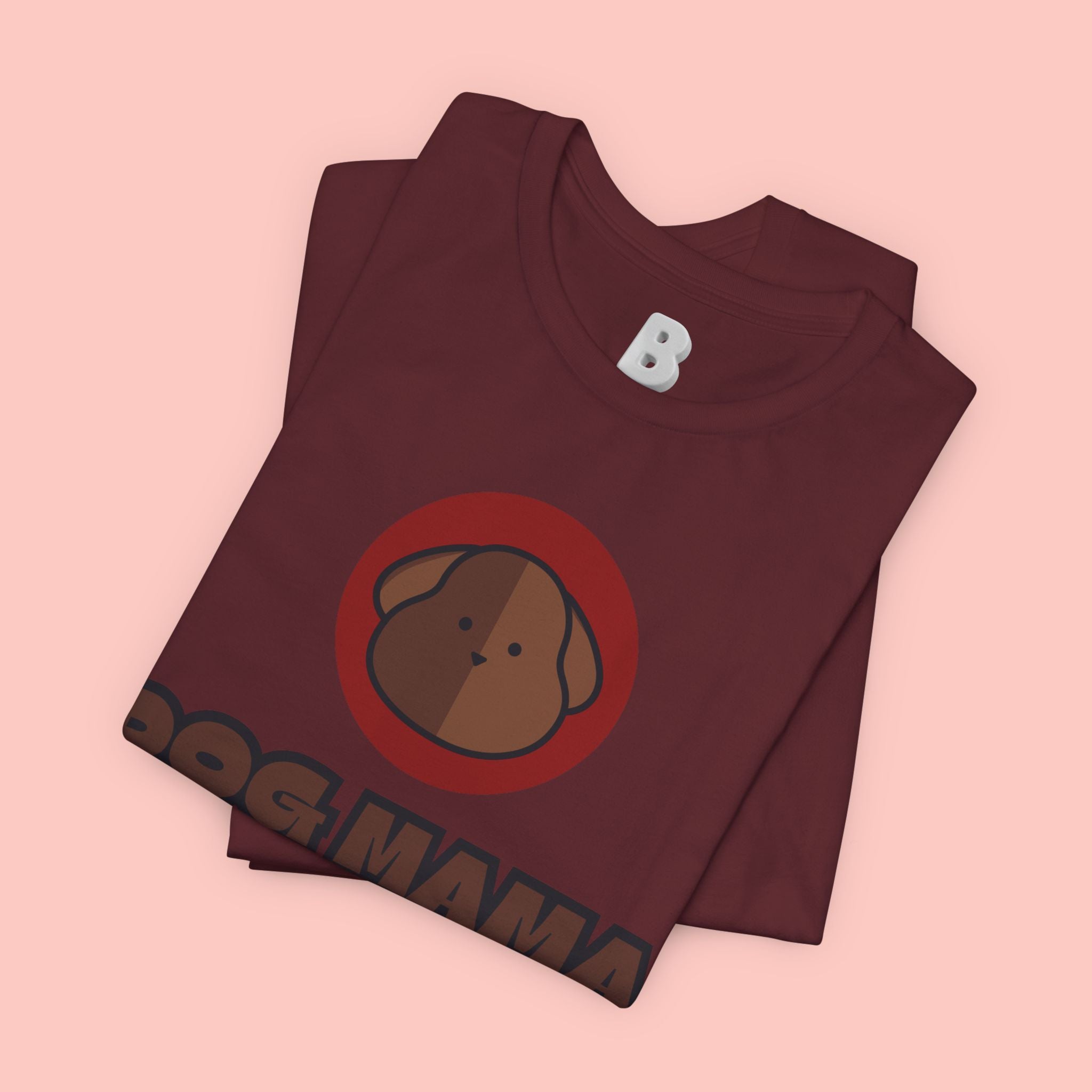 Dog Mama T-Shirt – Cute Brown Pup Graphic Tee