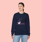 Crewneck Sweatshirt — "Pawprints Everywhere I Go" Dog Lover Graphic