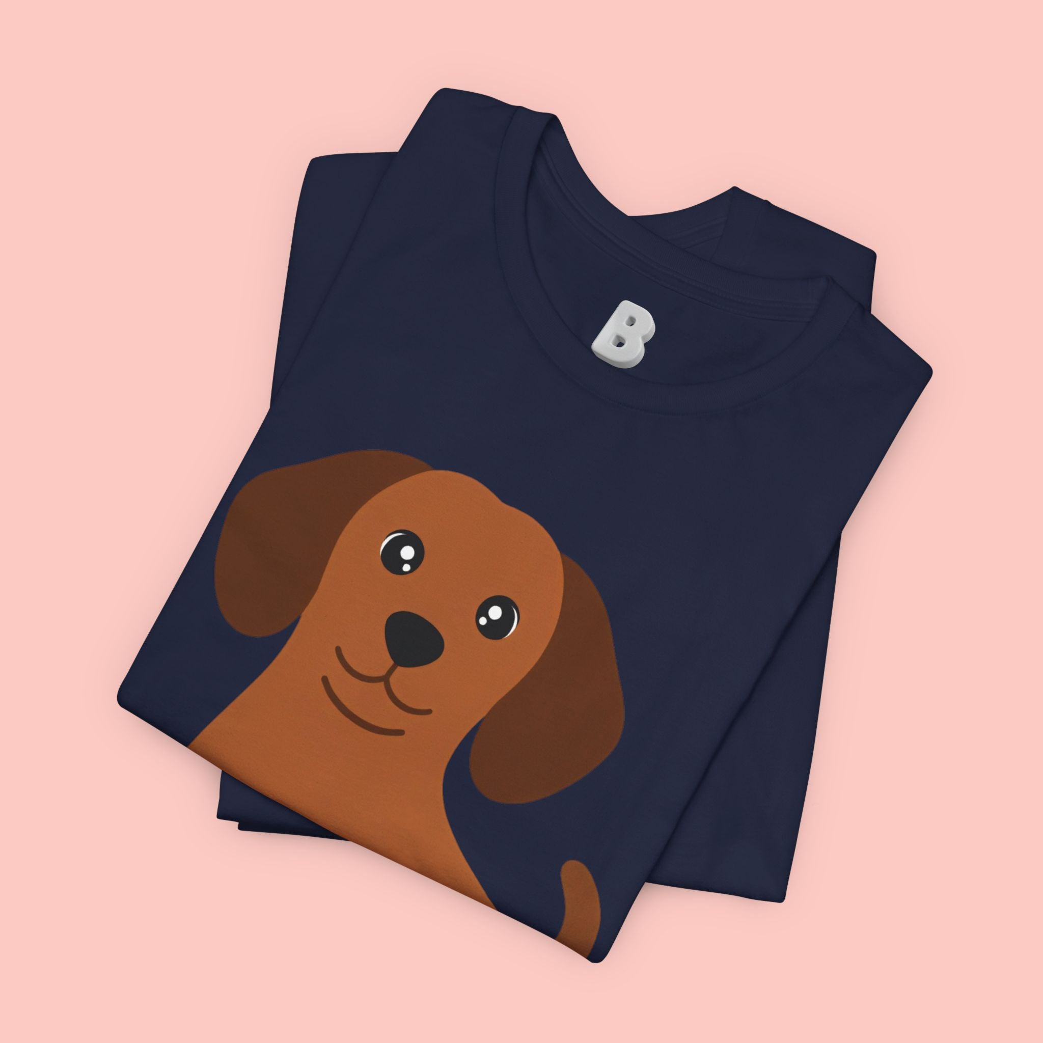 Dachshund Puppy Graphic T-Shirt — Cute Brown Dog Tee