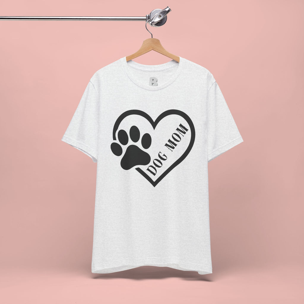 Dog Mom Heart Paw T-Shirt