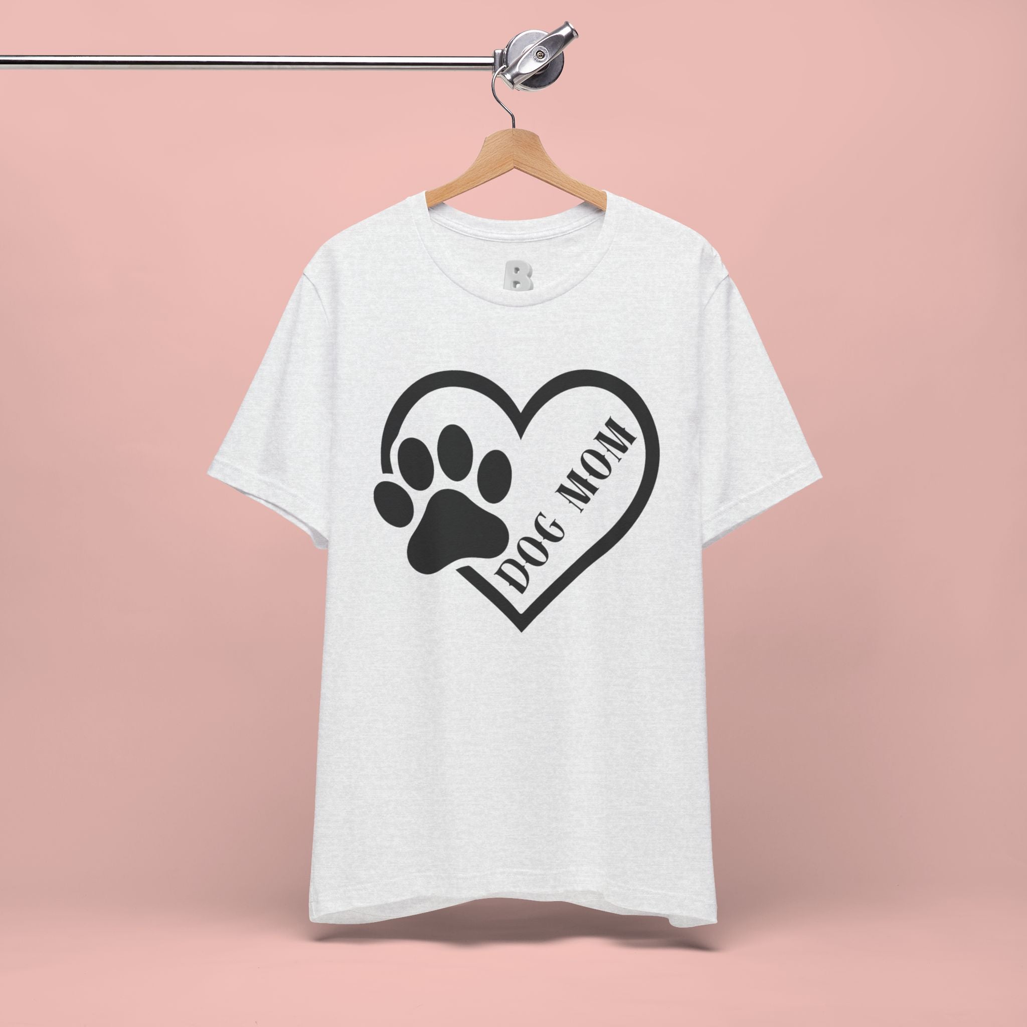Dog Mom Heart Paw T-Shirt
