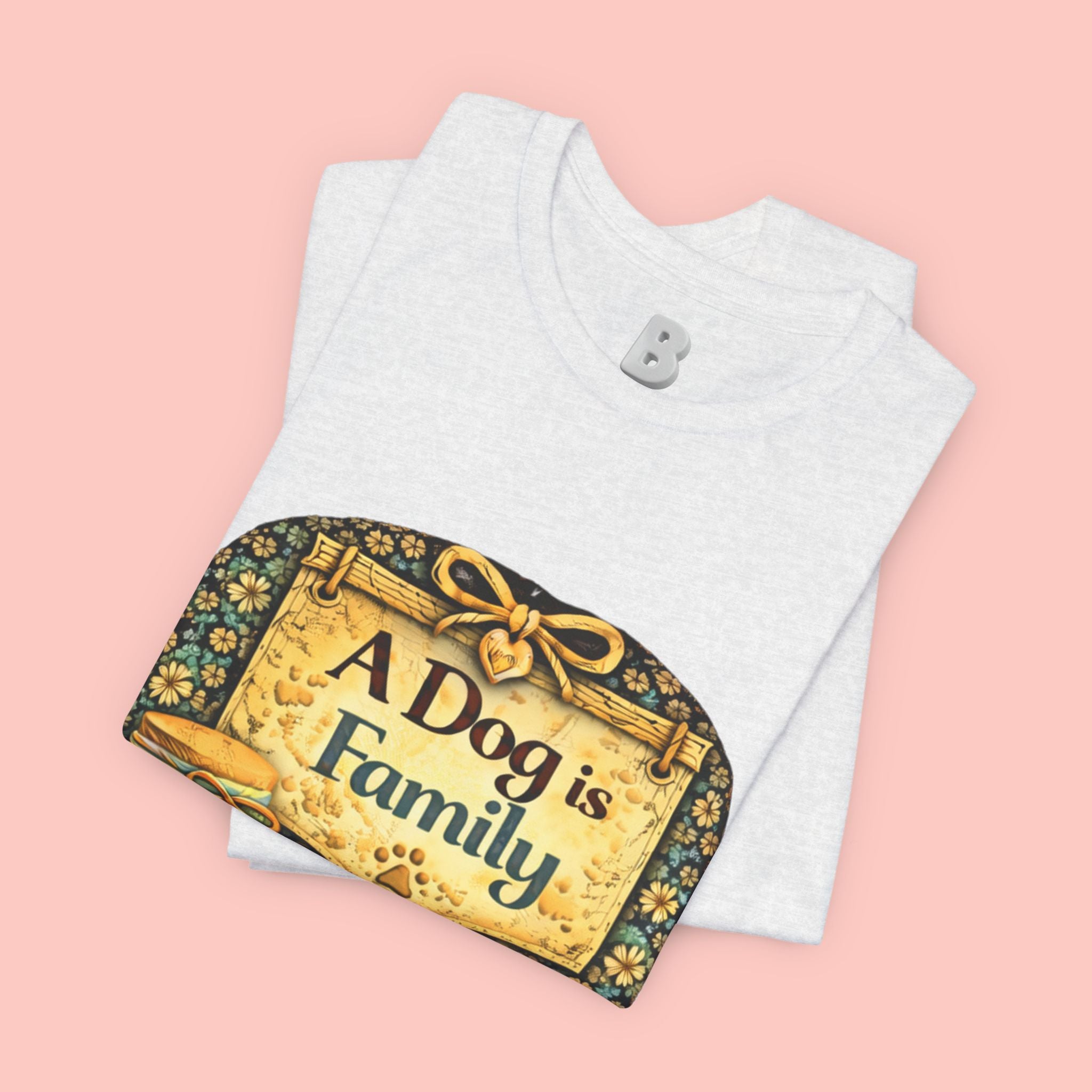A Dog Is Family T-Shirt - Vintage Pet Lover Tee
