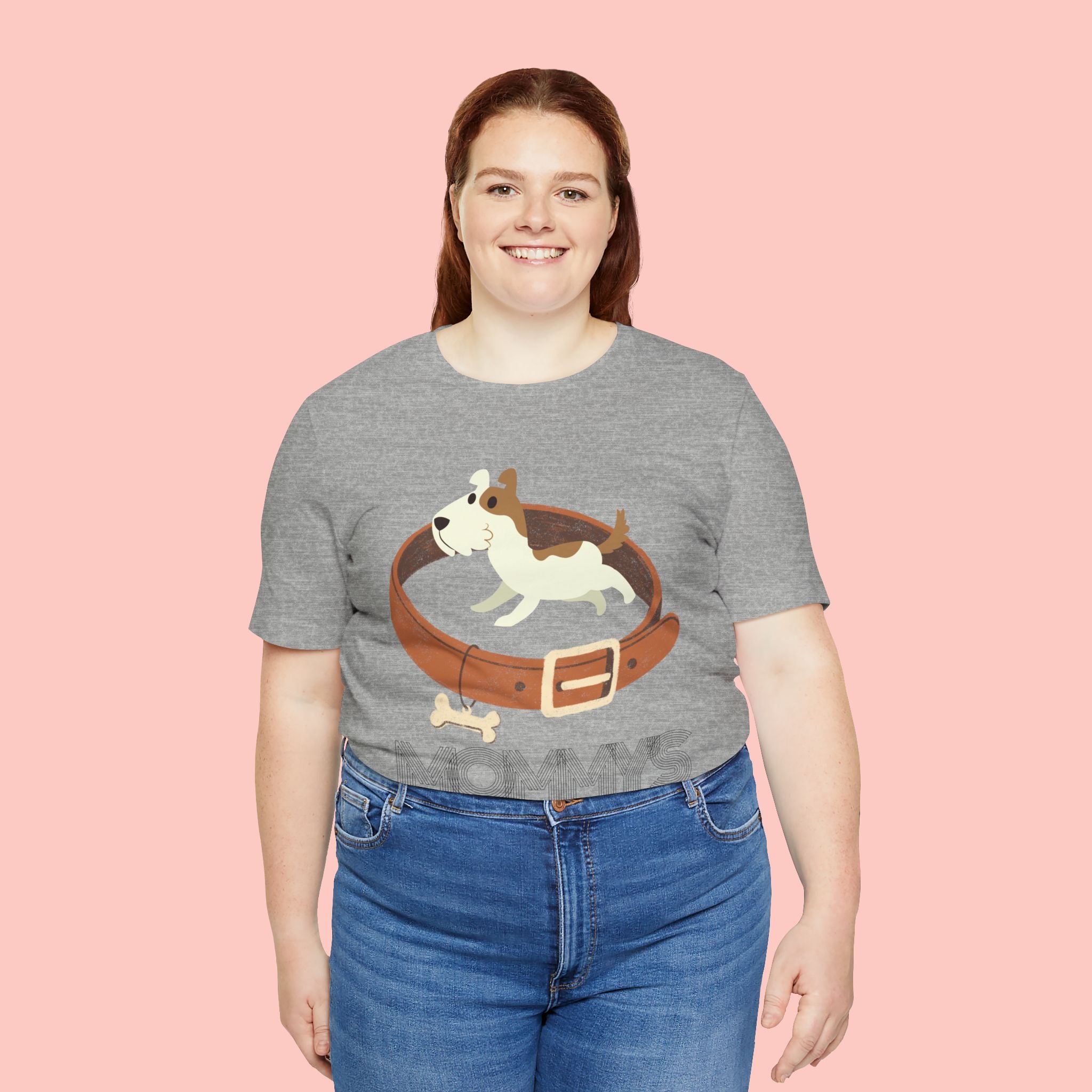 Mommy's Dog T-Shirt – Cute Puppy & Collar Graphic Tee for Dog Moms