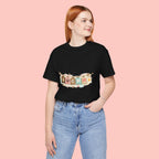 Pet Mom Banner Tee — Cute Paw Print "MOM" Graphic T-Shirt