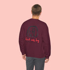 Dog Lover Crewneck Sweatshirt – “First My Dog Then Everything” Graphic