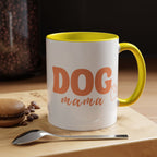 Dog Mama Coffee Mug — Cute Heart Accent Ceramic Mug (11/15 oz)