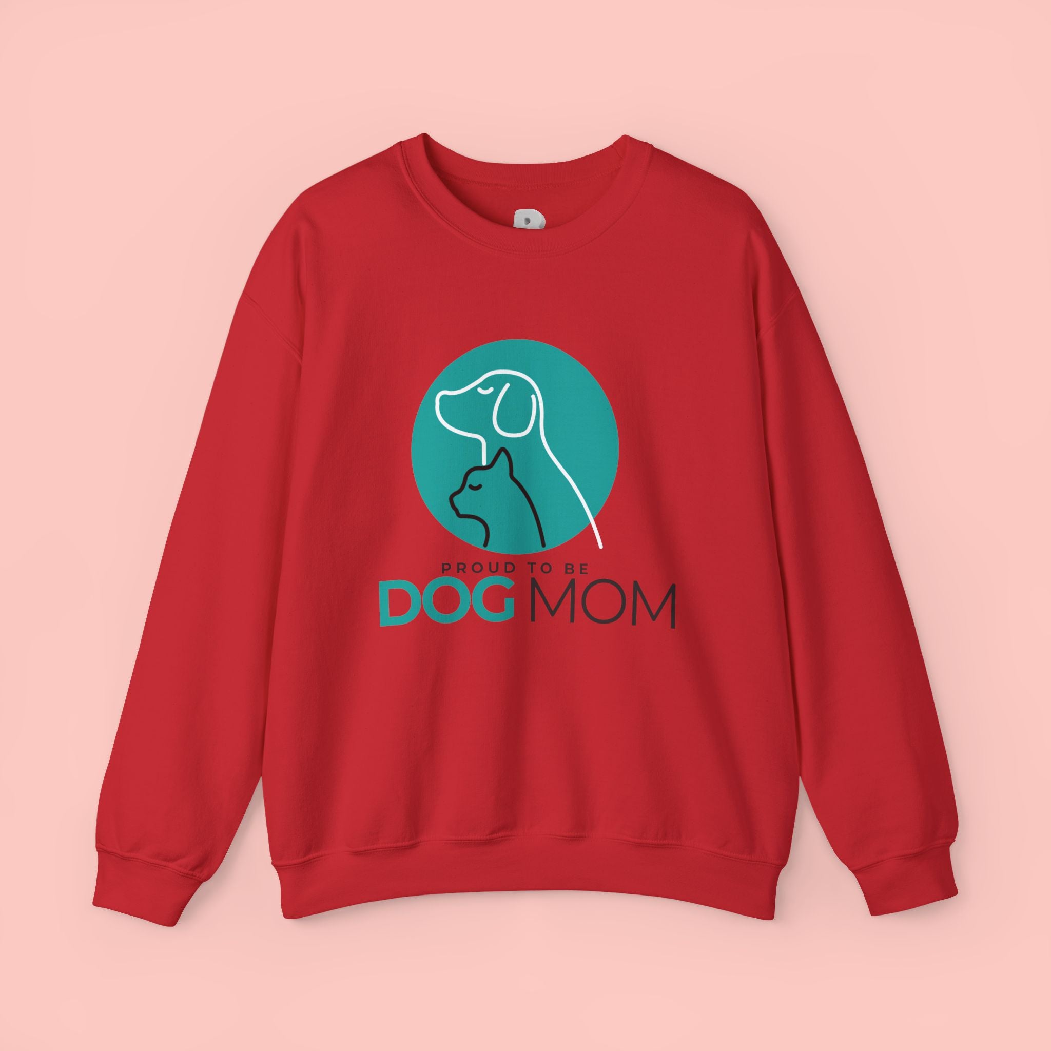 Dog Mom Crewneck Sweatshirt – Proud To Be Dog Mom Graphic Pullover
