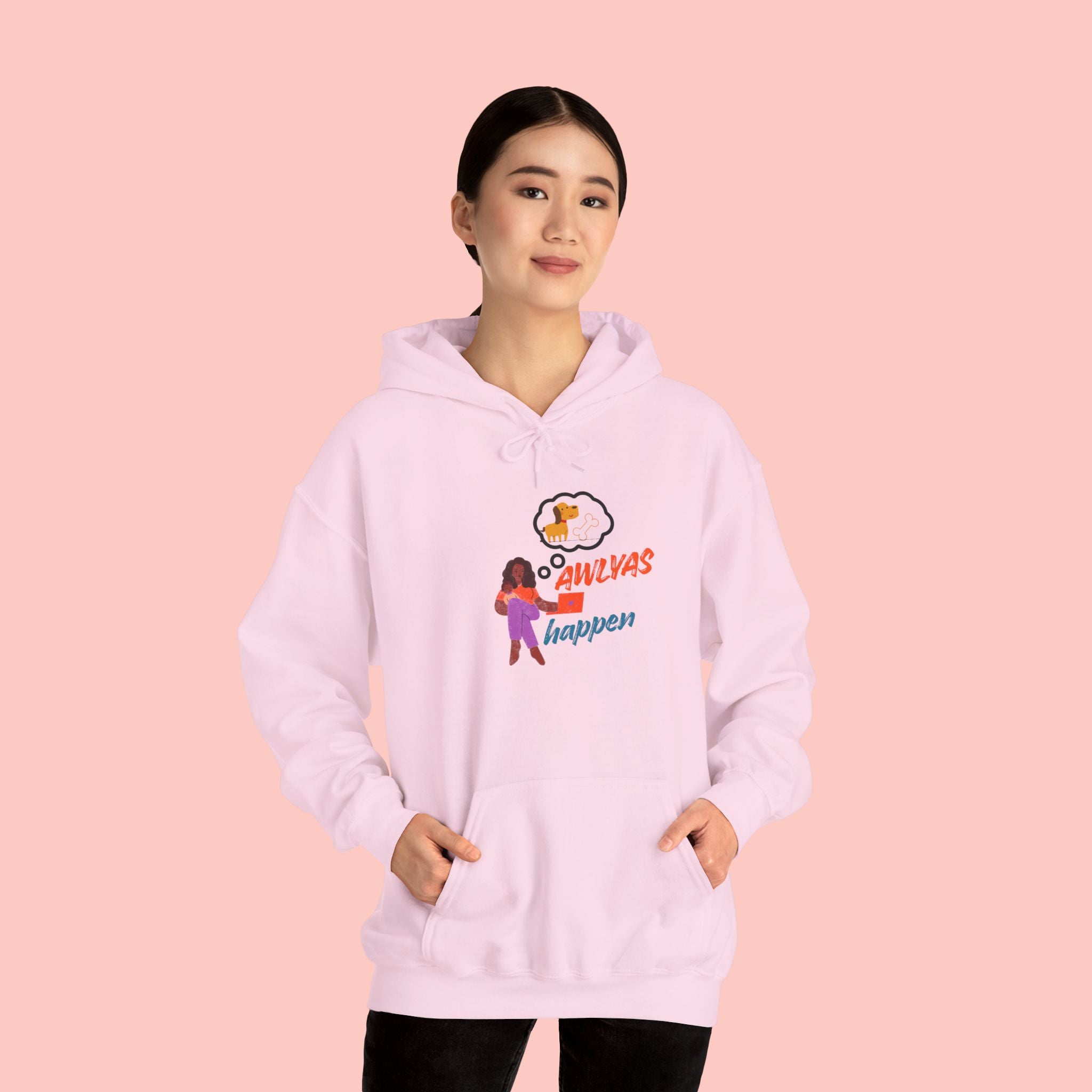Hoodie — "Always Happen" Empowerment Graphic Hoodie