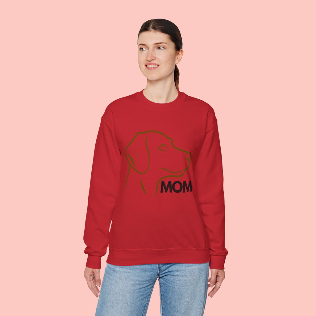 Dog Mom Crewneck Sweatshirt – Minimalist Labrador Outline