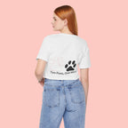 T-Shirt — “Two Paws, One Mom” Paw Print Mom Tee