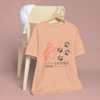 Dog Cuddle Tee – "Would Rather Cuddle My Dog" Paw Print Floral T-Shirt