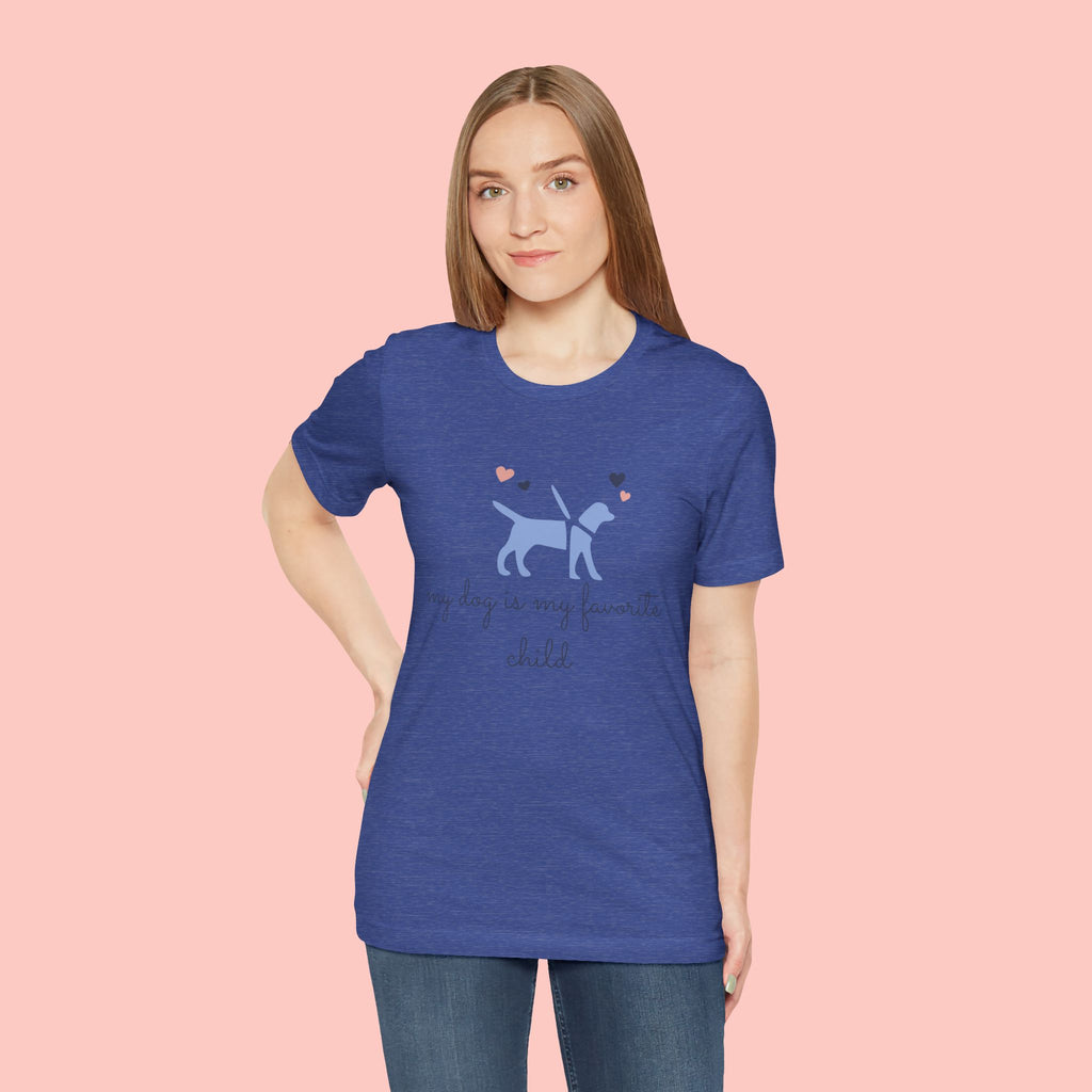 Dog Lover T‑Shirt — "My Dog Is My Favorite Child" Cute Puppy Graphic Tee