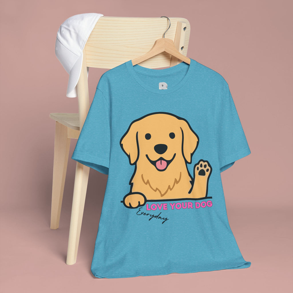 Love Your Dog Tee — Cute Golden Retriever Graphic T-Shirt