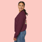 Dog Mom Crewneck Sweatshirt – Cute Floral Paw Print Back Graphic
