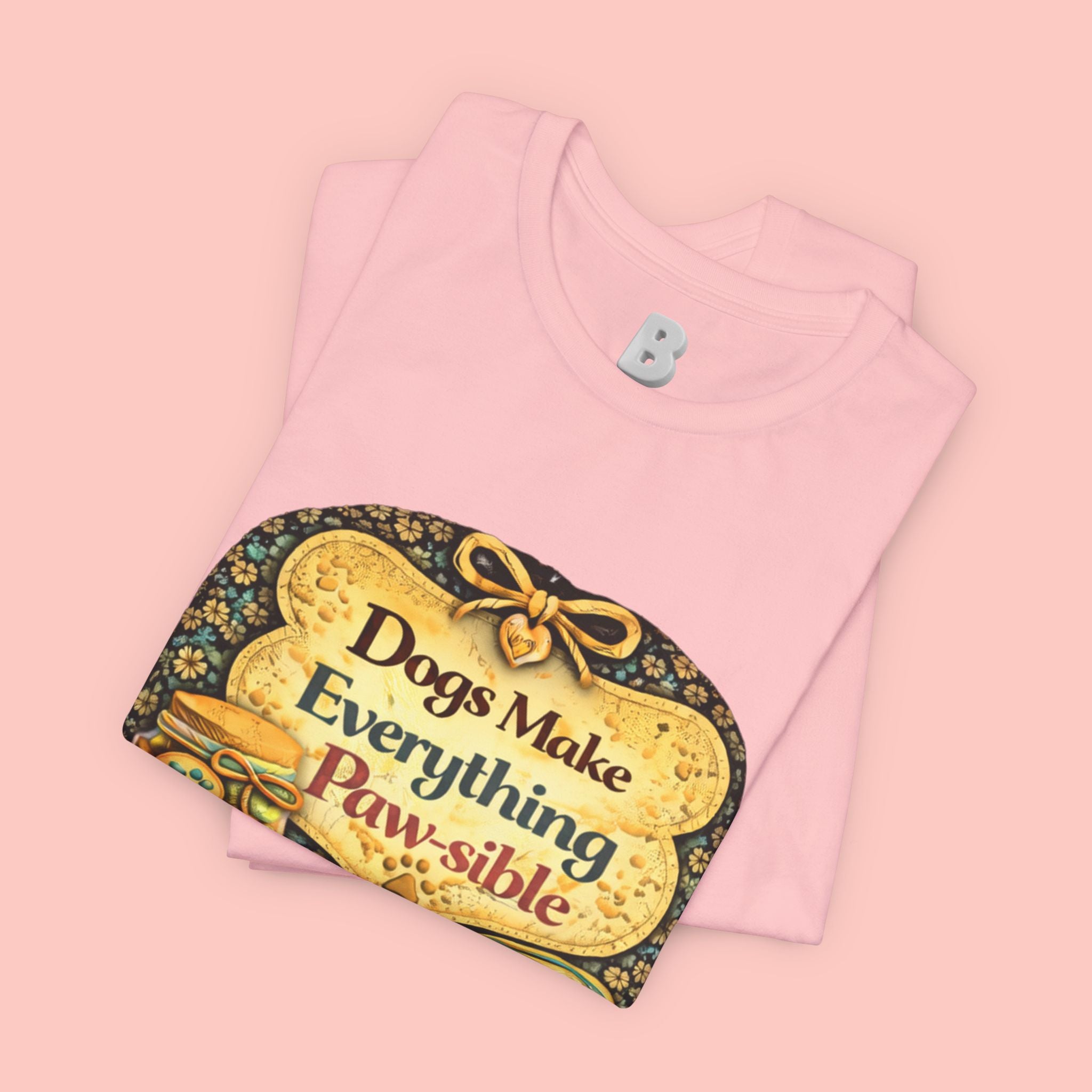Dog Lover T‑Shirt – "Dogs Make Everything Paw‑sible" Vintage Pet Rescue Tee