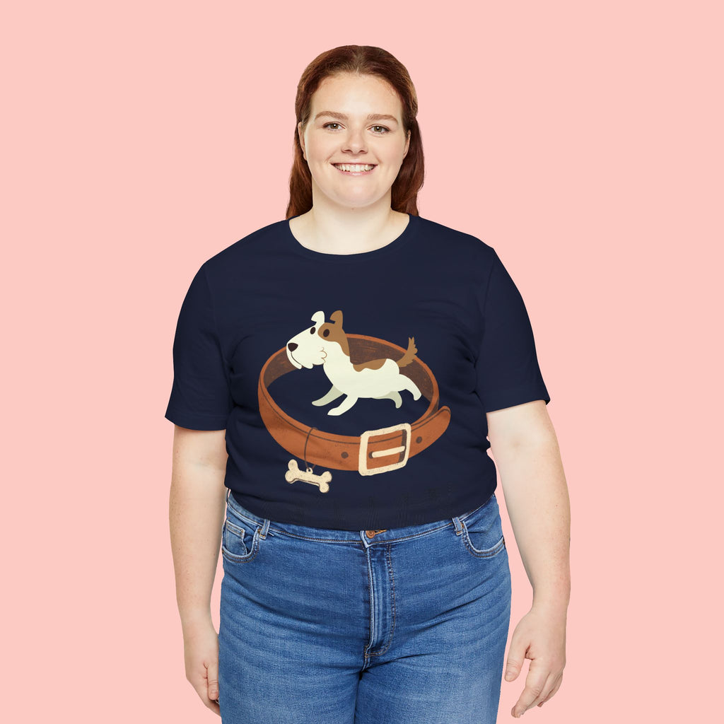 Mommy's Dog T-Shirt – Cute Puppy & Collar Graphic Tee for Dog Moms