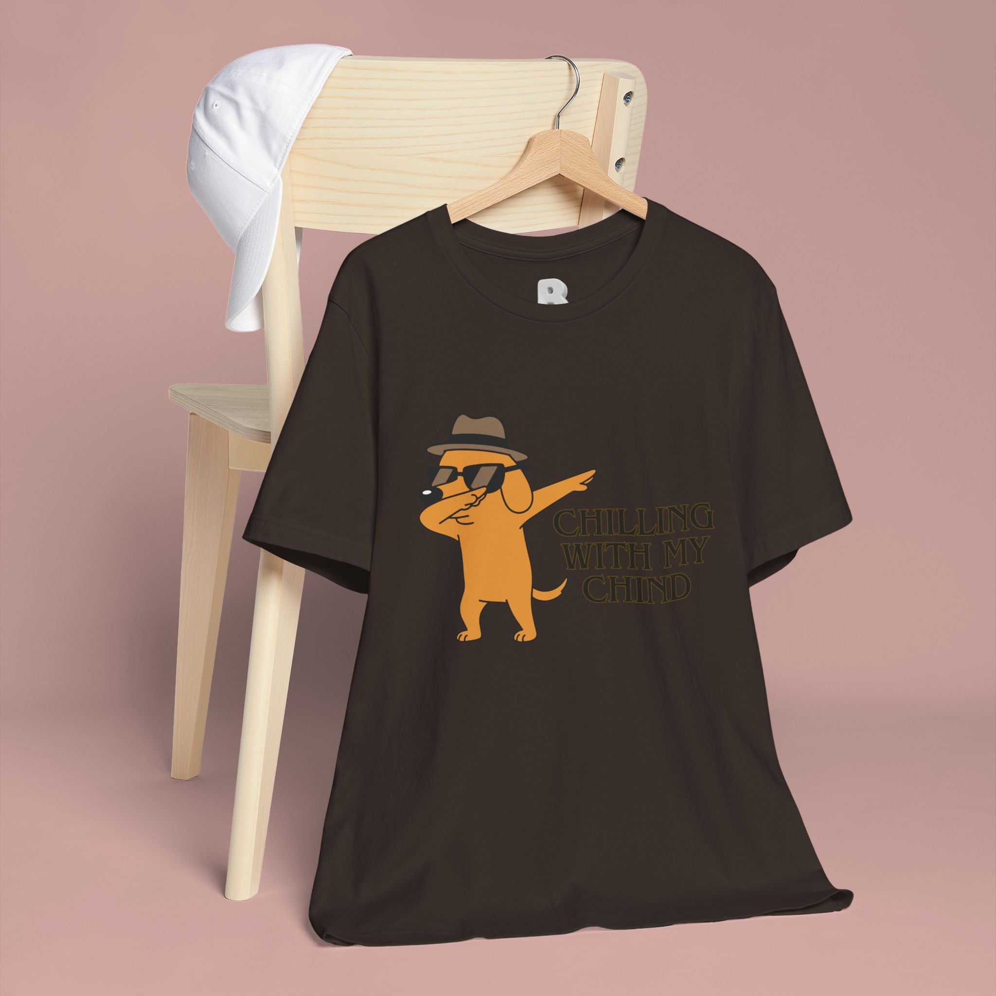 Chilling With My Chind T-Shirt — Funny Dabbing Cat Graphic Tee