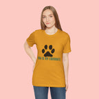 Paw Is My Favourite T‑Shirt — Dog Lover Paw Print Tee
