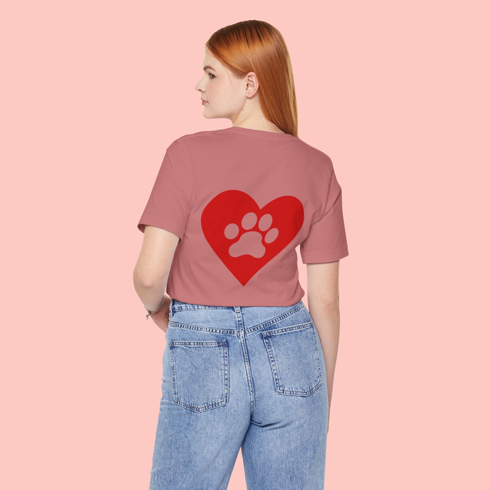 Pet Lover Heart Paw T-Shirt