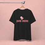Dog Mom T-Shirt — Pink Paw Graphic Tee for Dog Lovers