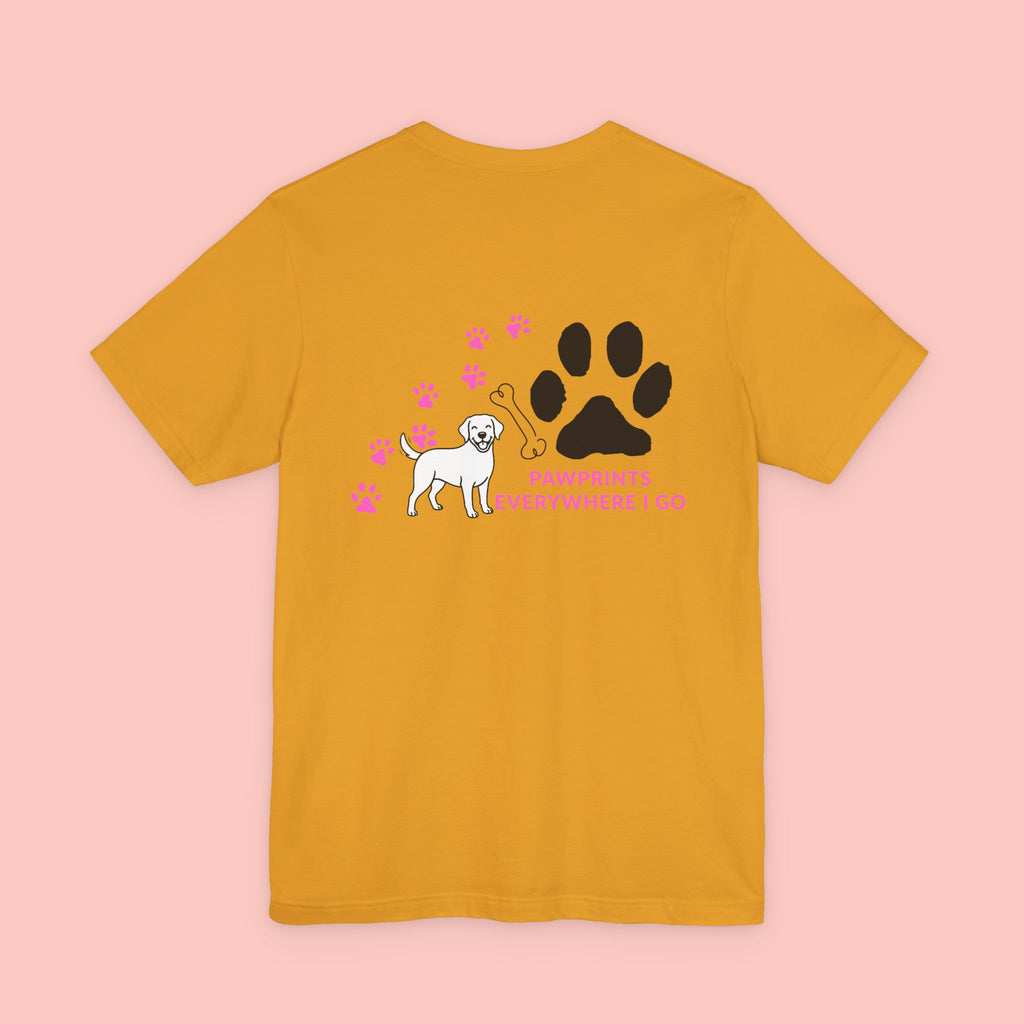 Pawprints Everywhere Tee — Dog Lover Short Sleeve Shirt