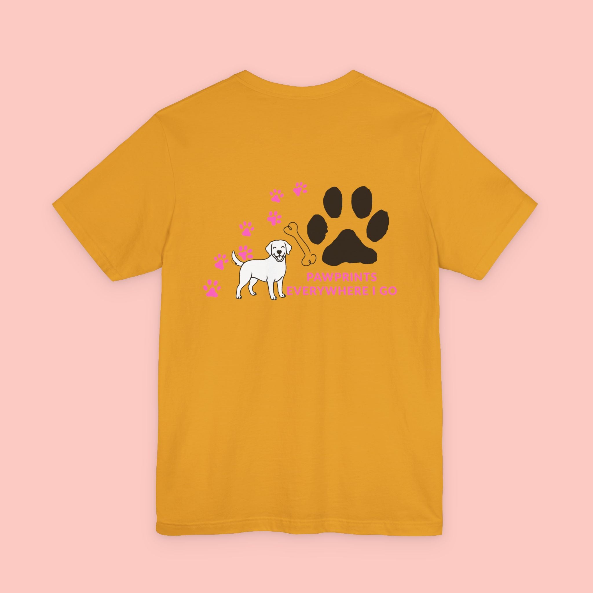 Pawprints Everywhere Tee — Dog Lover Short Sleeve Shirt