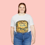 A Dog Is Family T-Shirt - Vintage Pet Lover Tee