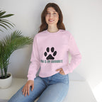 Paw Is My Favourite Sweatshirt – Cute Paw Print Crewneck for Dog & Cat Lovers