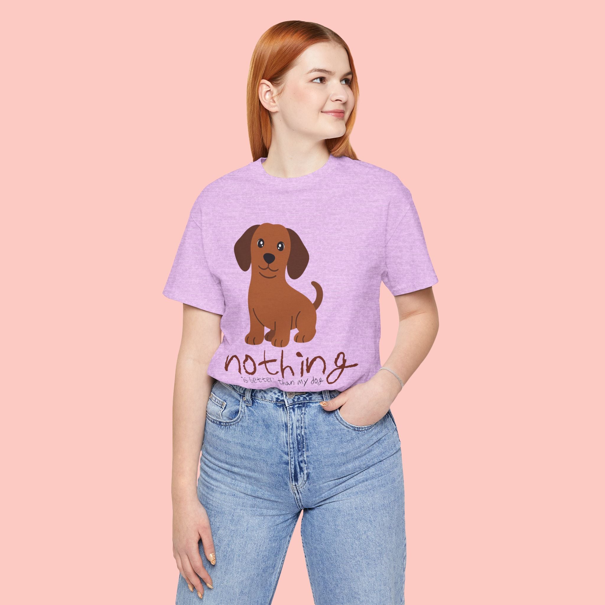 Dachshund Puppy Tee — "Nothing Better Than My Dog" Cute Dog Lover T-Shirt