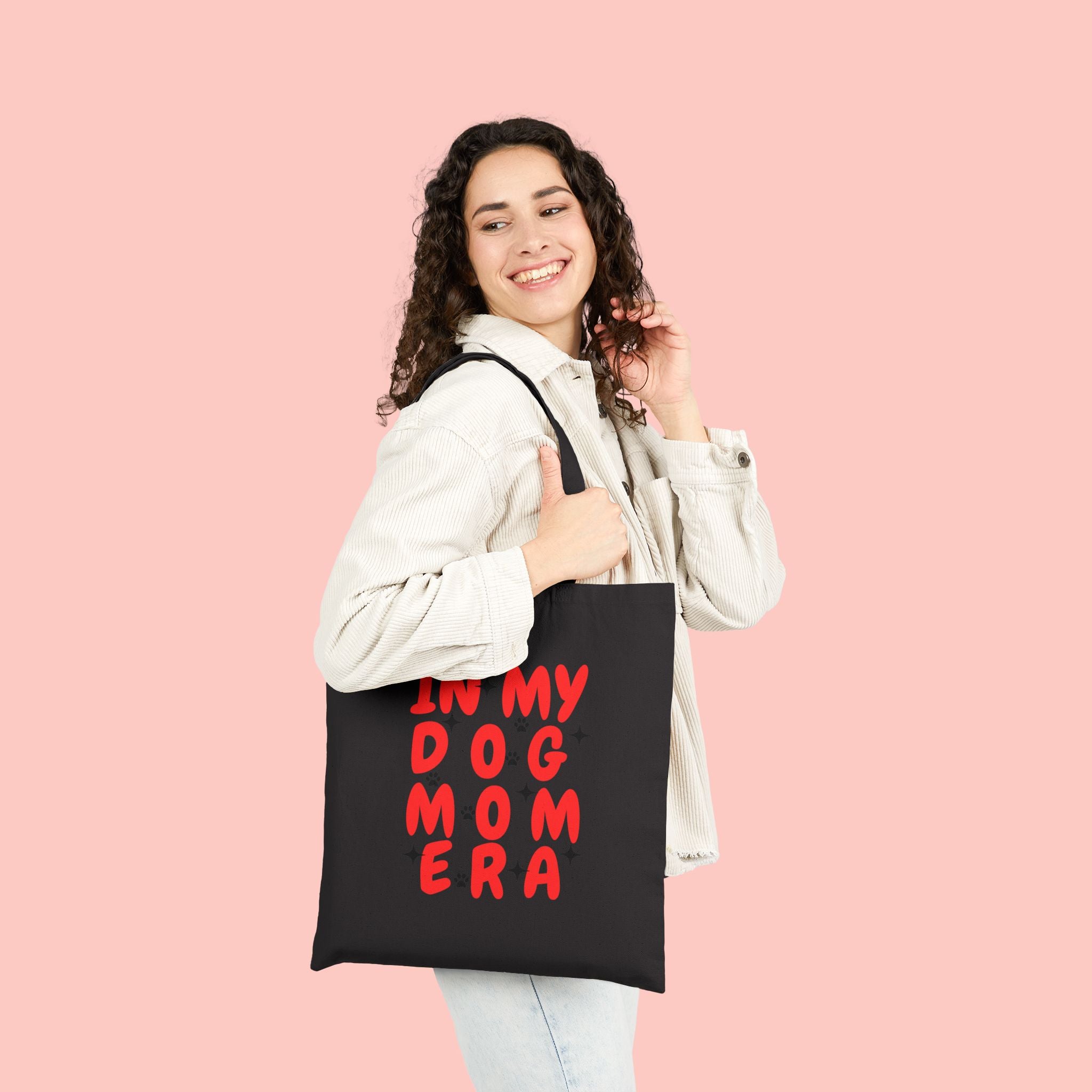 Dog Mom Era Tote Bag — "In My Dog Mom Era" Cotton Canvas Shopper