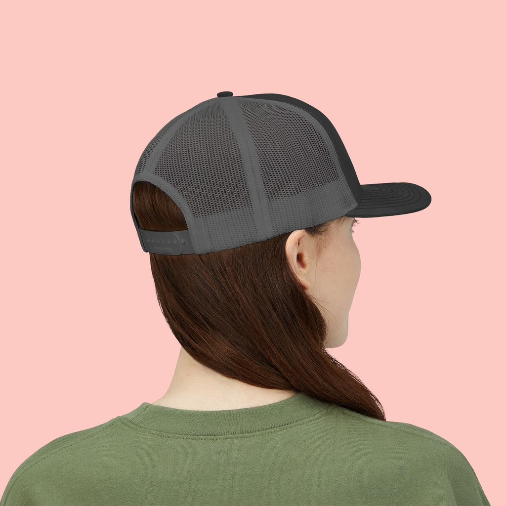 Dog Mom Trucker Cap — Rhinestone Lettering Snapback Hat