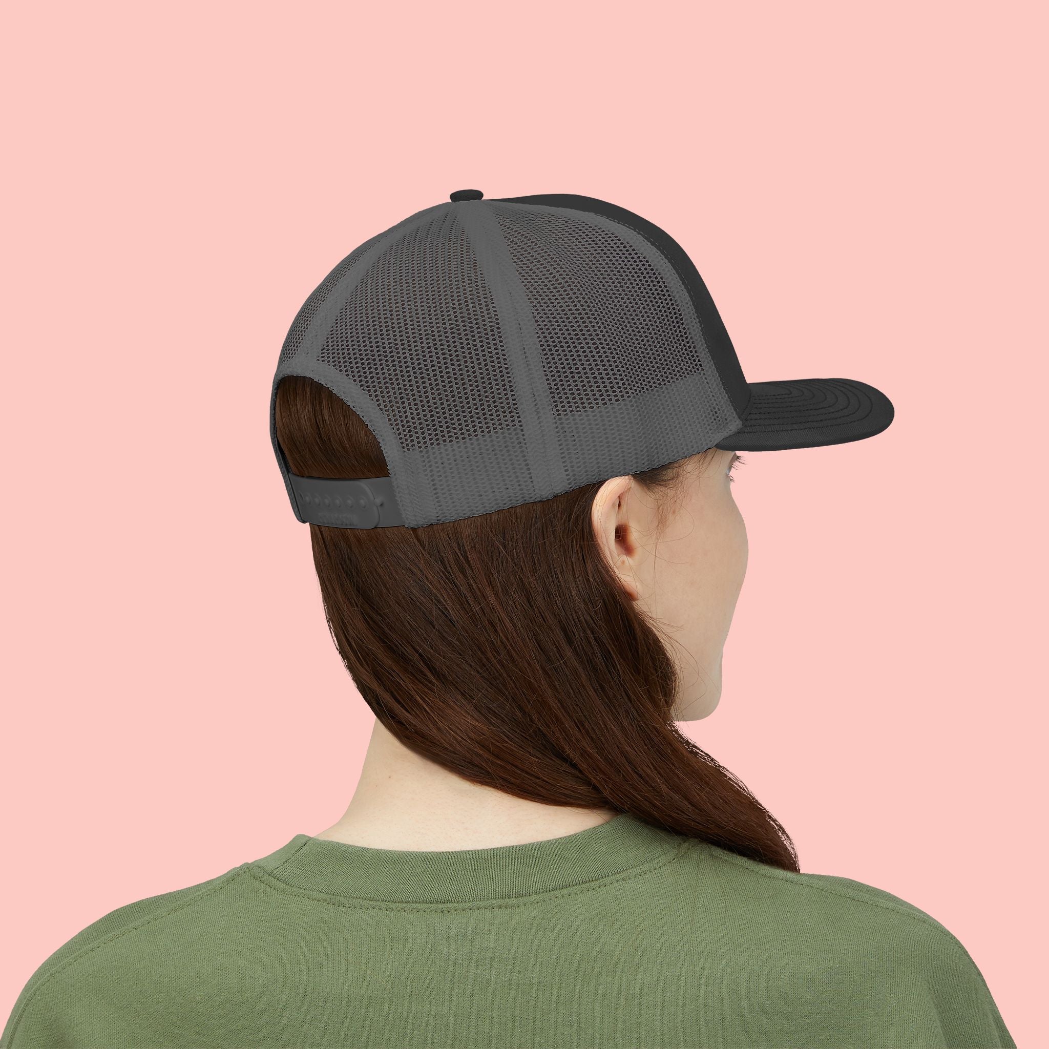 Dog Mom Trucker Cap — Rhinestone Lettering Snapback Hat