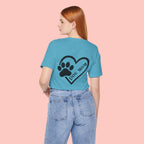 Dog Mom Heart Paw T-Shirt – Cute Pet Lover Tee