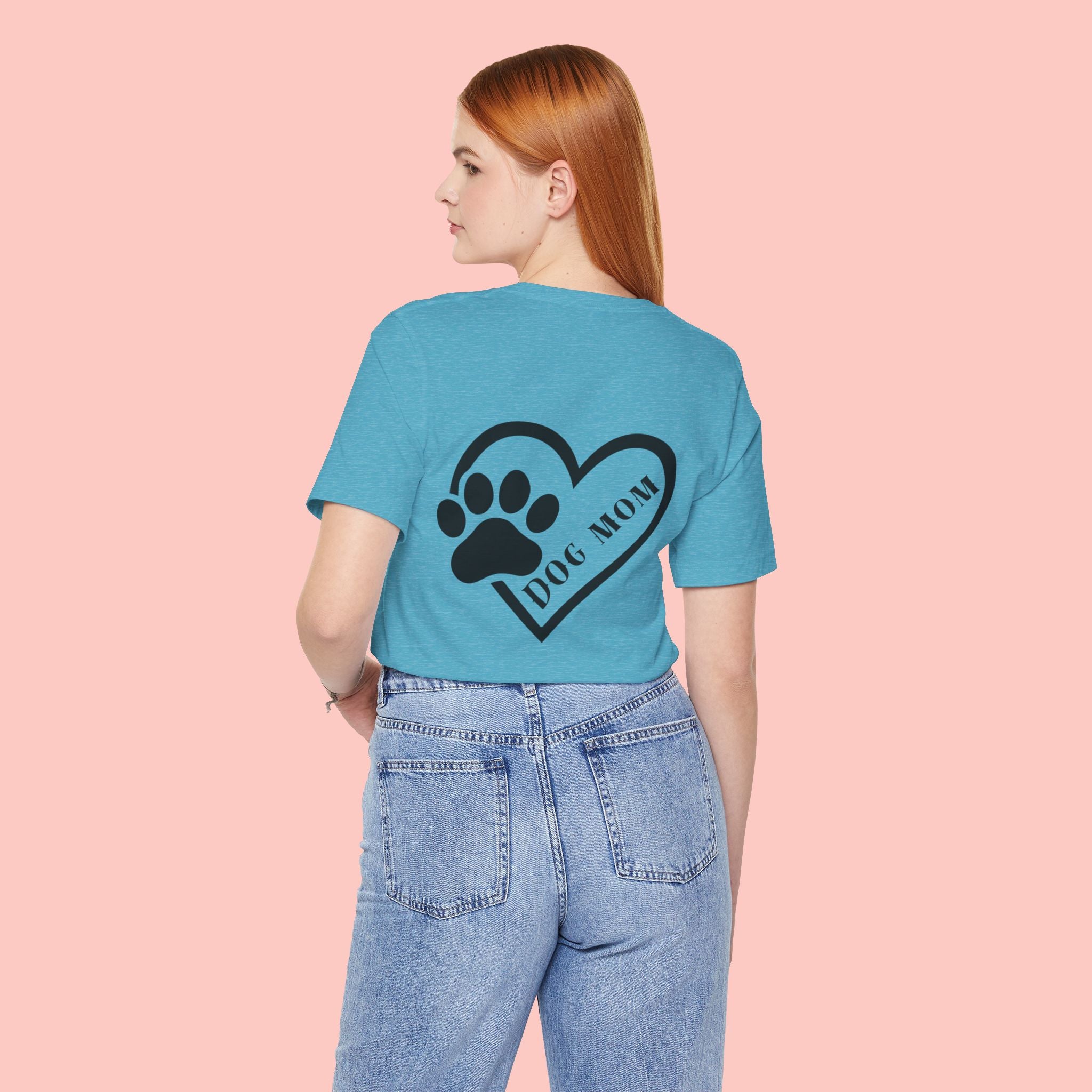 Dog Mom Heart Paw T-Shirt – Cute Pet Lover Tee